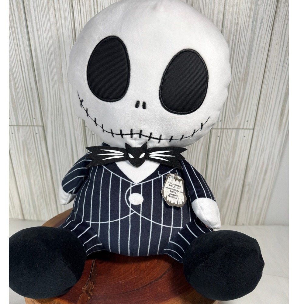 Disney Nightmare Before‎ Christmas Jack Skellington Weighted Plush 886144181580